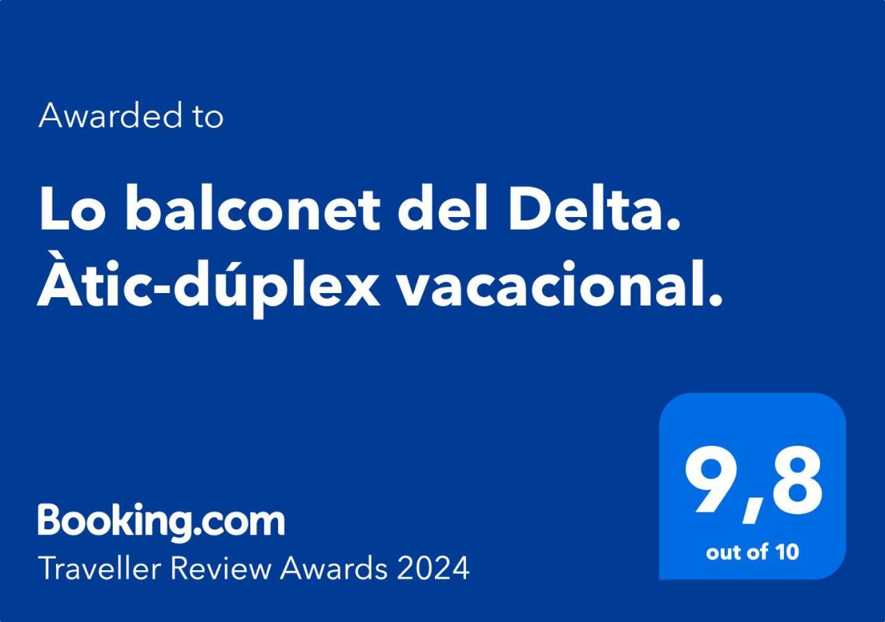 דירות אמפוסטה Lo Balconet Del Delta. Atic-Duplex Vacacional. מראה חיצוני תמונה